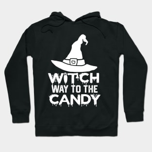 Hlloween Funny Activities Witch's Candy Hunt - Witch Way to The Candy Hoodie